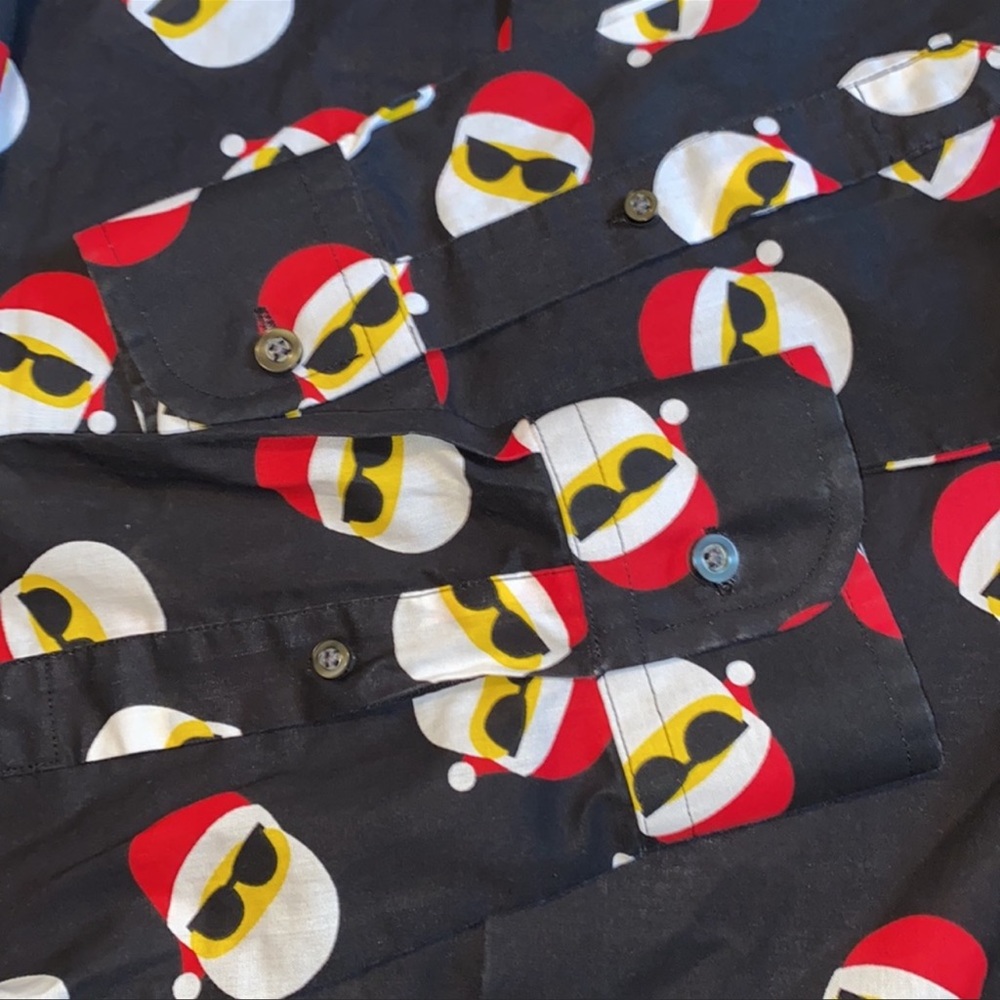 North Pole Trading Co. Happy Santa Button-up Shirt - Picture 5 of 7